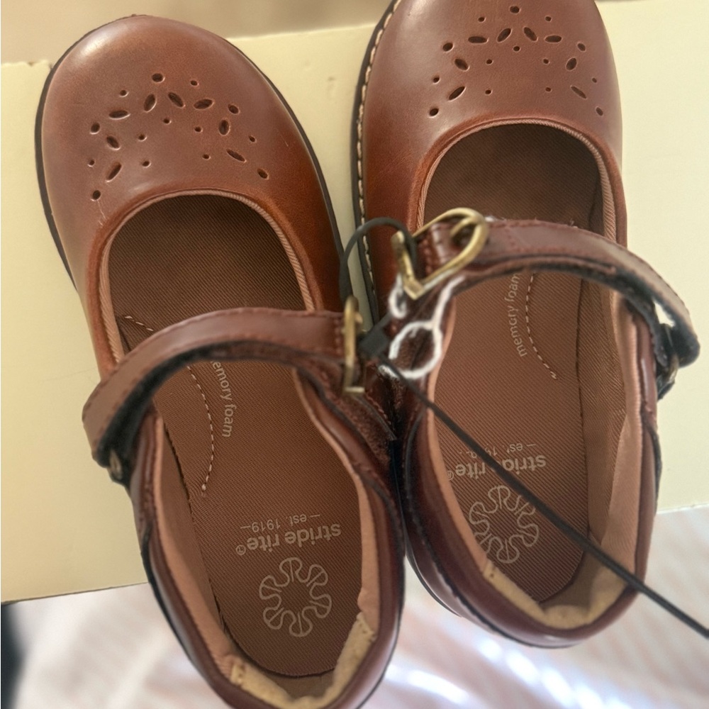 Stride Rite Tan Kids Dress Shoes